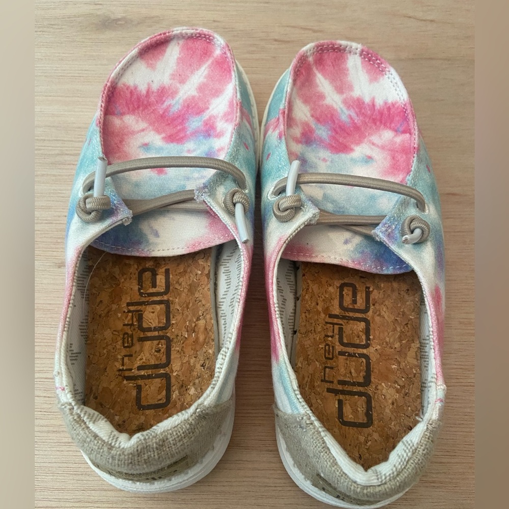 Hey Dude Wendy Boho Mandala Tie Dye Girls Shoe. Size 11. New, never worn